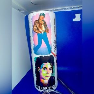 Michael Jackson tumbler and keychain